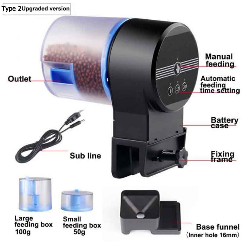 Automatic Smart Fish Feeder Aquarium Fish Tank Feeding Dispenser Timing Timer Auto Feeder Aquarium Accessories