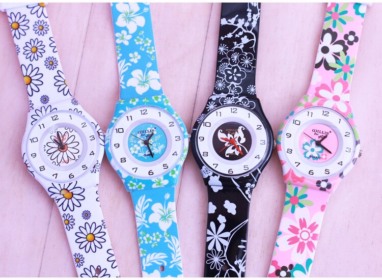 WILLIS Mooie Bloemen Voor Mini Horloges Vrouwen Jurk Horloges Waterbestendig Kinderen Horloge Kids