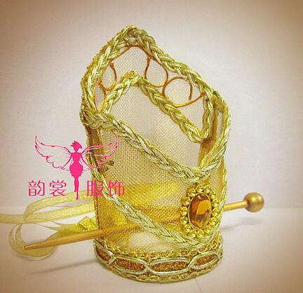 Mannelijke hoed kostuum kroon COSPLAY oude klassieke kostuum sieraden Keizer kroon hoofdtooi haarspeld Metalen goldern zilverachtige kleur