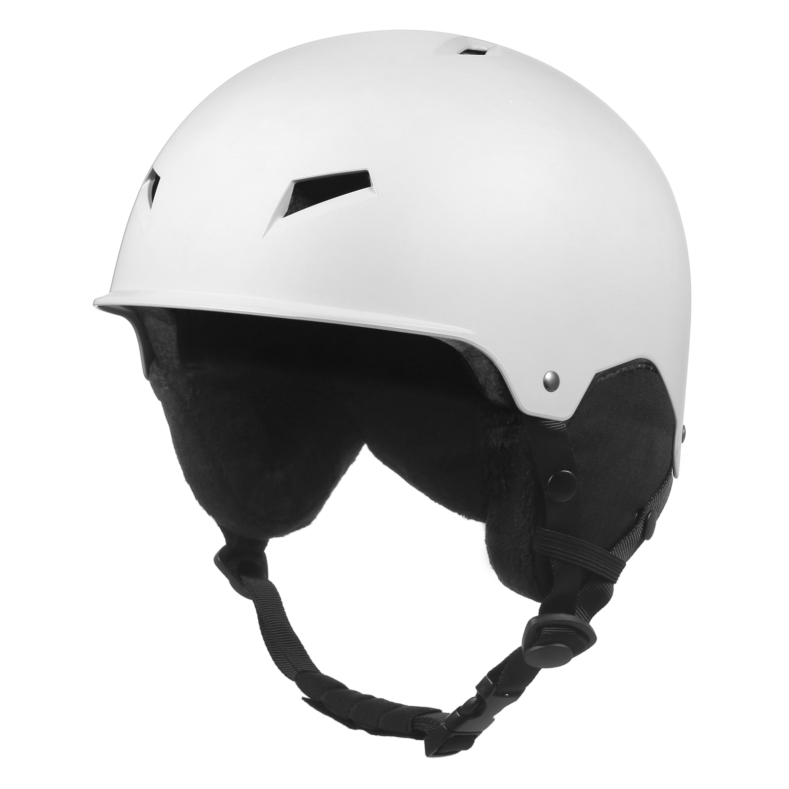 Man Women Snowboard Snowmobile Ski Helmet CE Certification Adult Windproof Skating Skateboard Snow Sports Cycling Helmets: white / M
