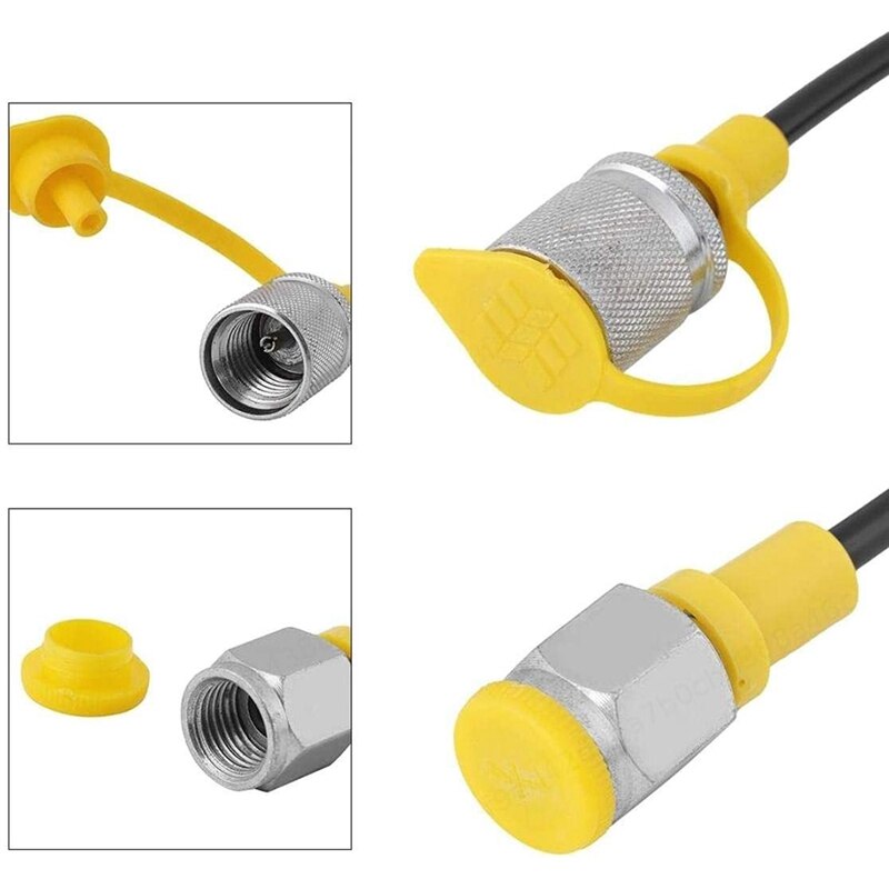 M16X2-1/4BSP 2.0M/6FT Hydraulic Pressure Test Hose 2.0M/6FT Testing Coupling Point Hoses Female End Gauge Connecting