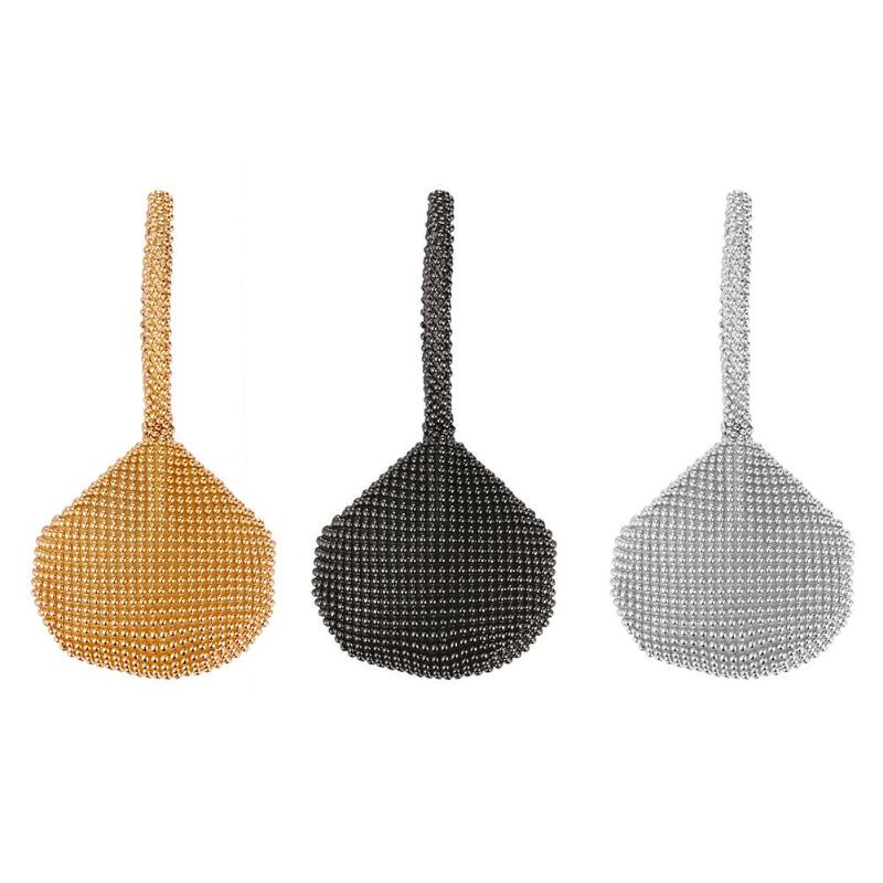 Metalowa kopertówka torebki damskie małe modne kopertówki na dzień perła zroszony torebka na kolację