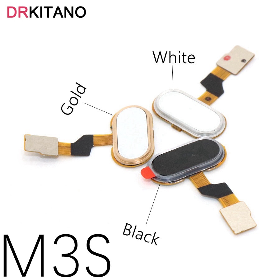 for Meizu M3S Home Button FingerPrint M3S mini Touch ID Sensor Scanner Flex Cable Ribbon Replacement Key for MEIZU M3S Button