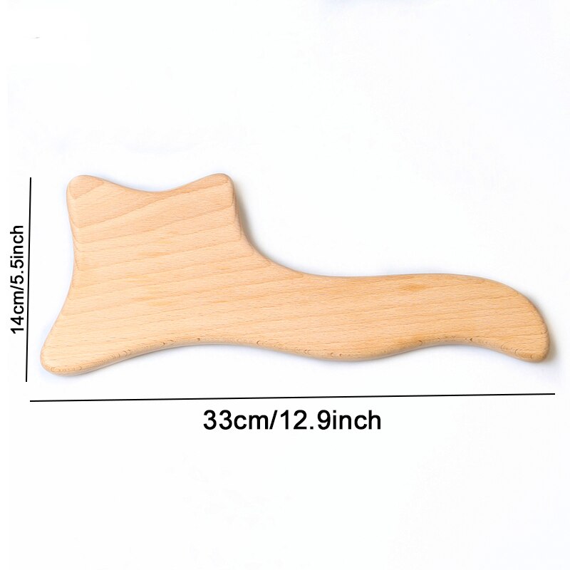 Handheld Wood Roller kijek do masażu drewniany masażer brzucha do uda Butt noga do masażu mięśni Release Anti Cellulite: Style F