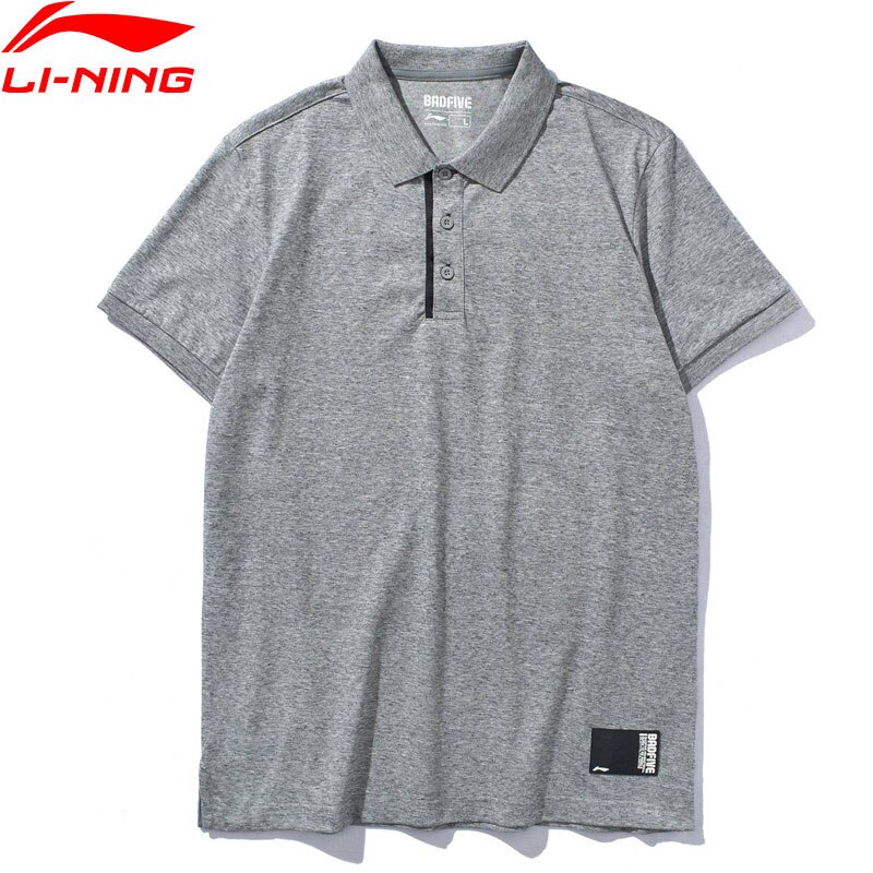 Li-ning hommes basket-ball BAD cinq séries Polo à sec SMART 65% coton 35% Polyester doublure sport T-shirts APLP039 SAMJ19