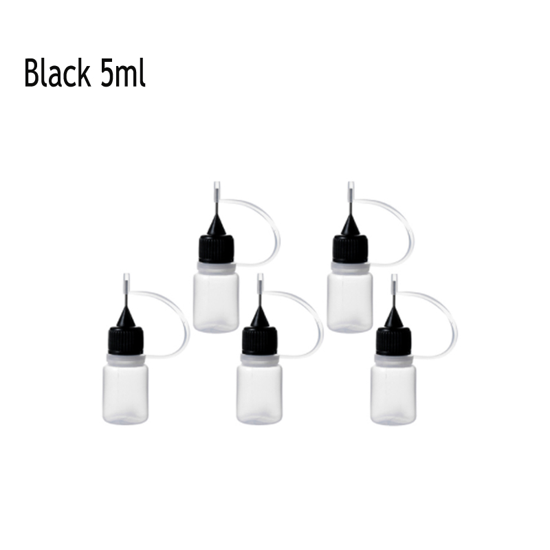 5-12Pcs 3ml-120ML Resuable Needle Tip Glue Applicator Plastic Bottle for Paper Quilling DIY Scrapbooking Paper Craft Tool: MULTI