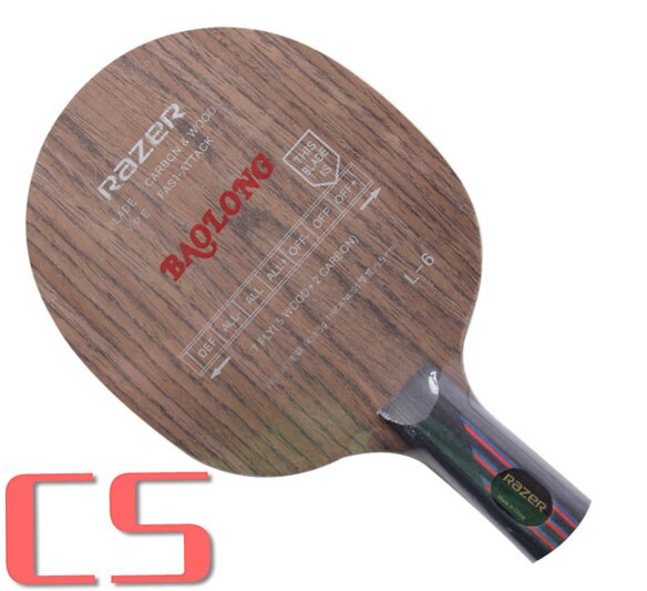 Razer L6 Brand carboon wood training Table tennis racket Blade Racket: penhold short CS