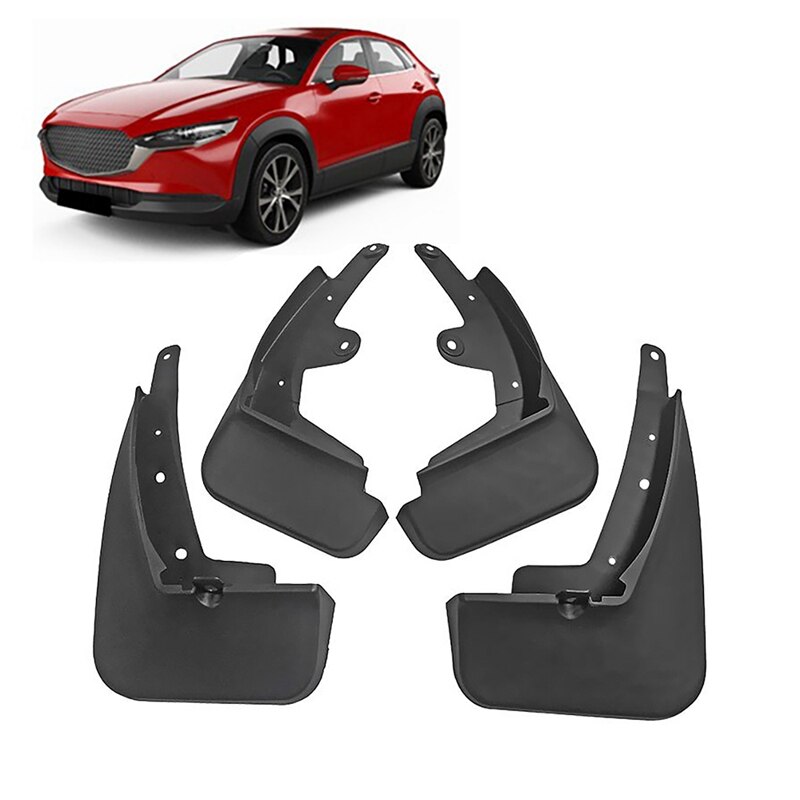 Topfor Mazda CX-30 CX30 Front&Rear Mud Flap Guard Fenders Mudguard Splash Mudflaps Fender Mudguards: Default Title