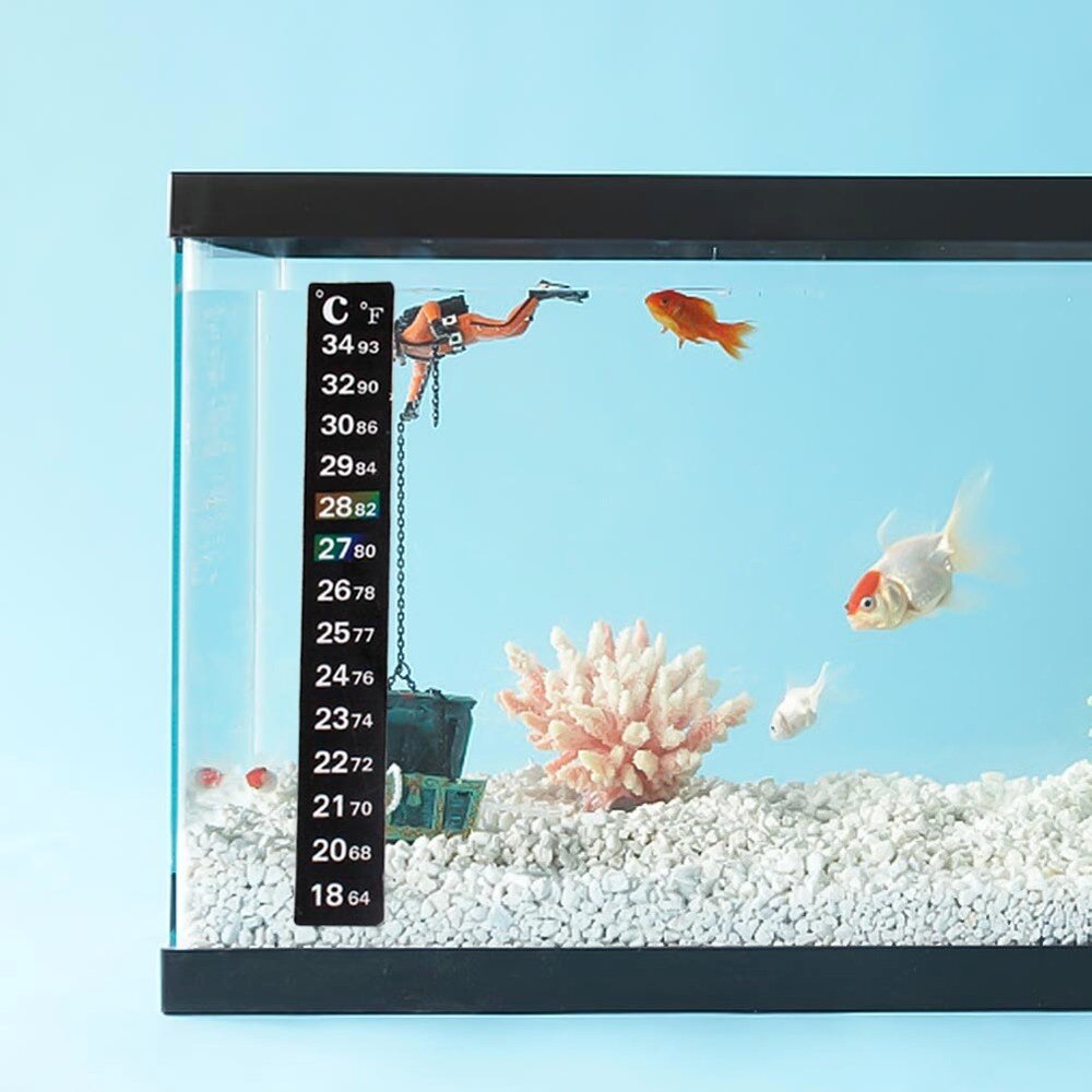 Aquarium Thermometer Lcd Digitale Stok Op Thermometer Gauge Heater Sticker Aquarium Aquarium Glas