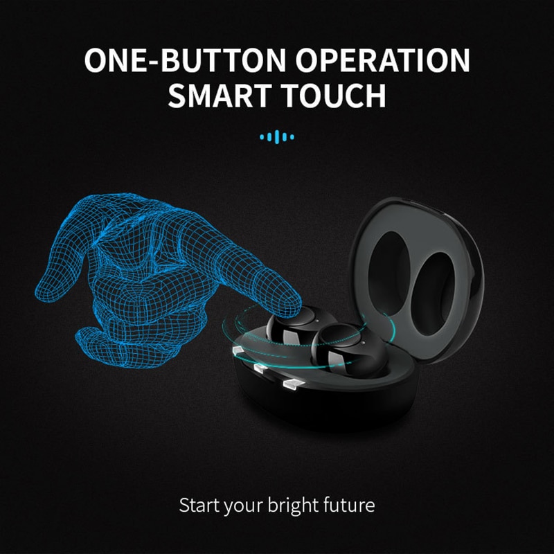 Apparecchi acustici Wireless per non udenti cuffie auricolari in-ear amplificatore audio regolabile per la riduzione del rumore degli anziani con un clic