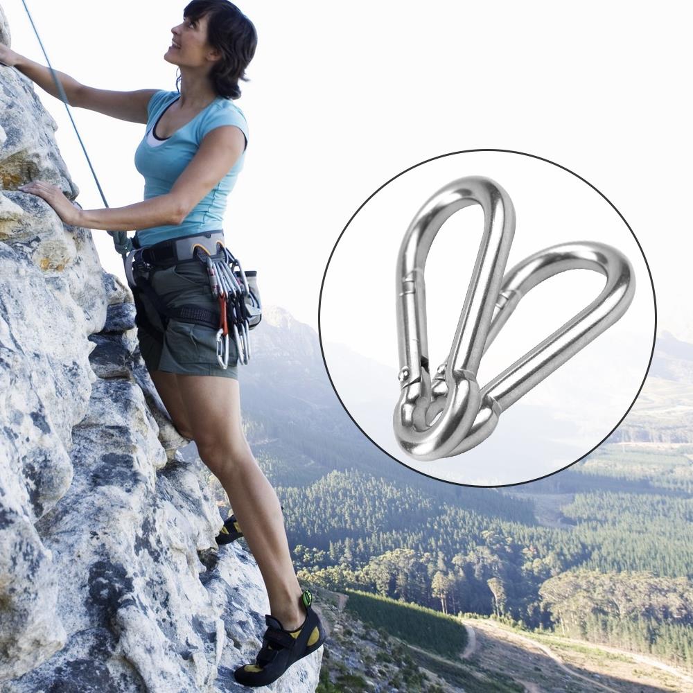 Carabiner Clip Heavy Duty Hook Climbing Heavy Duty Carabiner Clip Large Buckle Stainless Steel Carabiner Clip Keychain Link