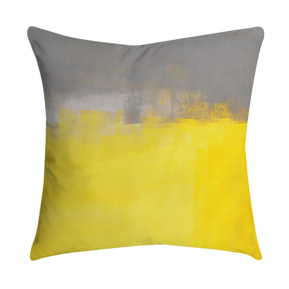 Ananas Blad Geel Sofa Auto Taille Gooi Kussen Case Home Decor cojines decorativos para sofa kussen G516: C