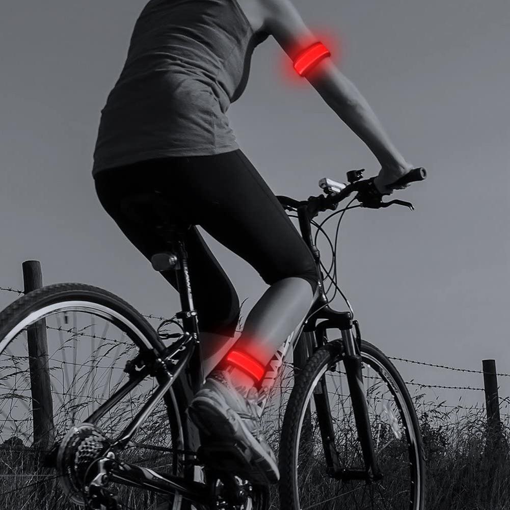 Running Luminous Bracelet LED Glow Light Up Wristbands Flashing Arm Wrist Band Safety Gear Lights For Outdoor Sports