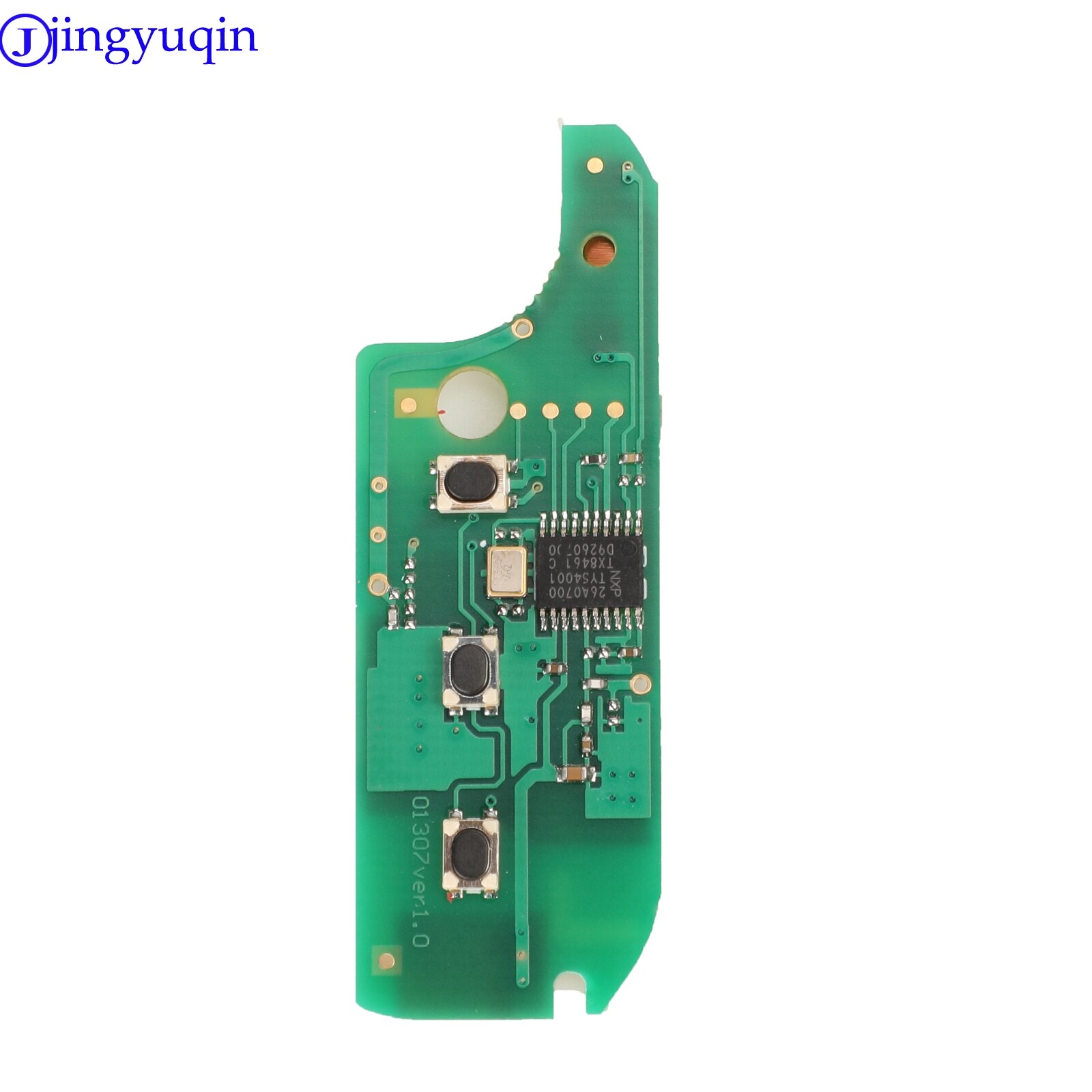 Jingyuqin 3 Knoppen Afstandsbediening Sleutelhanger Fsk PCF7946/PCF7946AT Chip 433 Mhz Voor Fiat 500 Grande Punto