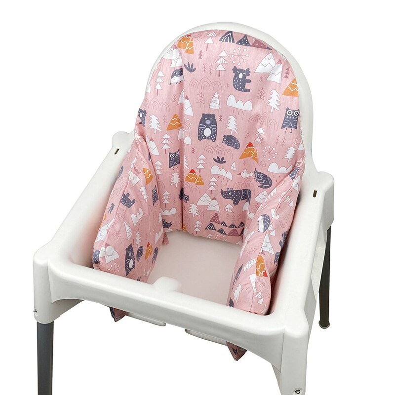 Easy Clean Baby High Chair Cushion Inflatable High Chair Cover Pad Reversible Supporting Cushion for High Chair Wipeable Cover