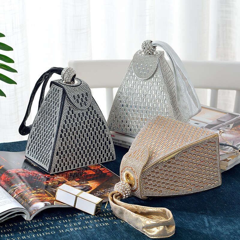 SEKUSA Frauen neue abend taschen diamanten handtaschen damen party kupplungen mit kristall wunderschöne geldbörse