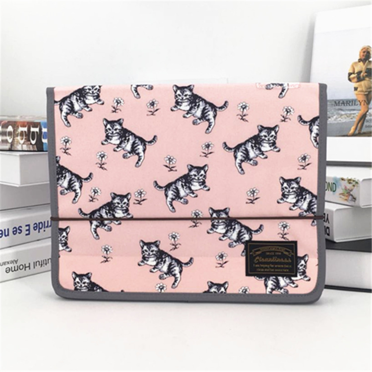 Documents Folders A4 Large-capacity File Bag 12 Pockets Portable Filing Cabinet Expandable Briefcase Office Accessories: E