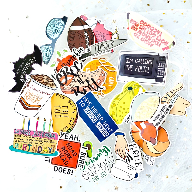 67pcs VSCO Girl Cartoon Fruit Stickers Food For Luggage Laptop Skateboard Motorcycle Bike Car Guitar Fridge Decal Sticker