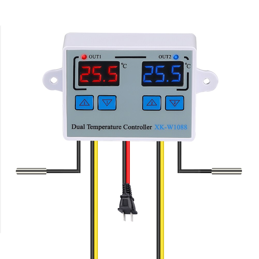 XK-W1088 Temperatur Regler LED Celsius Thermostat Regler Heizung Kühlung Temperatur Kontrolle für Kühler Heizung Aquarium