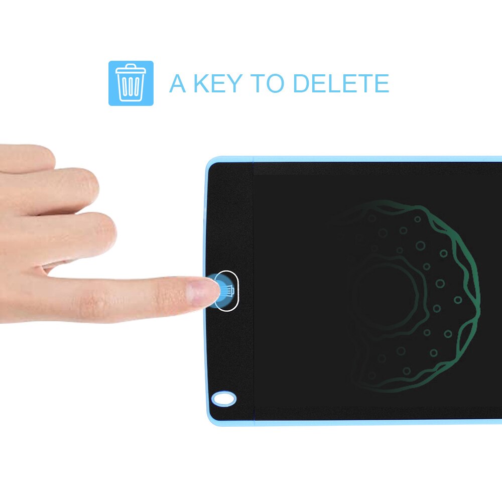 Portable 8 Inch LCD Writing Tablet Ultra-thin Electronic Drawing Board Reusable Handwriting Pad with Stylus Pen Erase Button