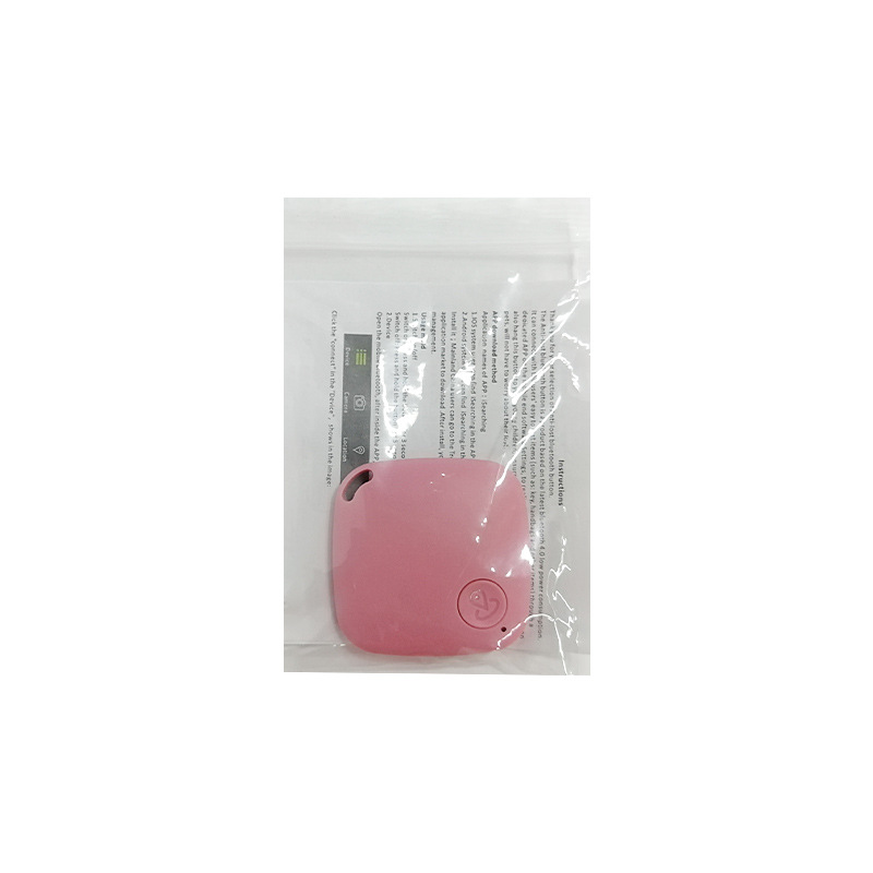 Pet Bluetooth Anti-Lost Device Cat Dog Smart Alarm Two-Way Locator Keychain Practical Convenient Pet Goods Localizador GPS Perro: C Pink