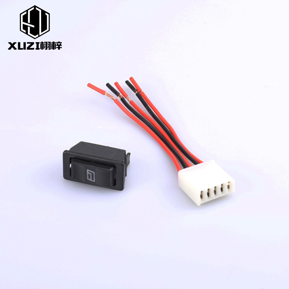 Cars 12V Pin for Window Switch Electric Switch Lifting Switch Control Momentary Car Window Truck Power Switch Vehicle socket: B Full set