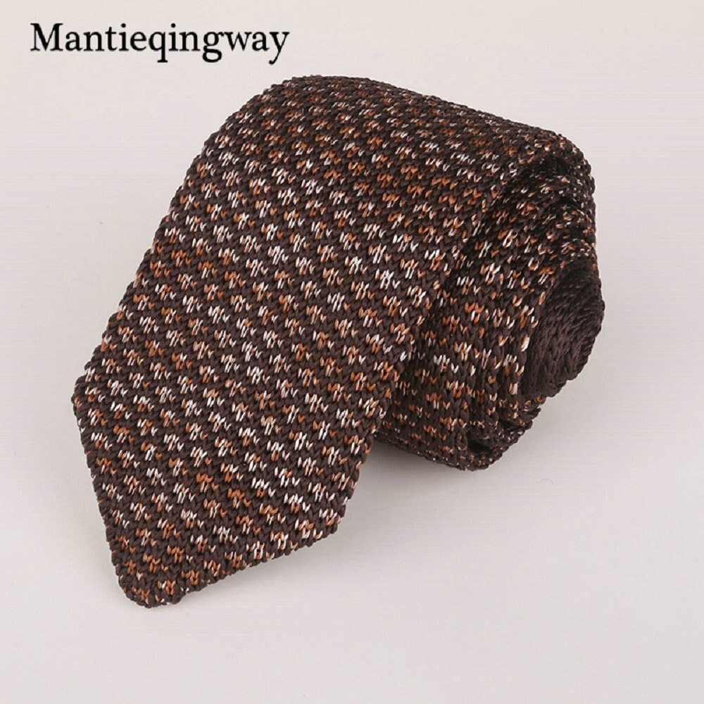 6 Cm Knit Gebreide Ties Voor Mens Pak Stropdas Effen Kleur Skinny Mannen Geweven Gravatas Slim Sjaaldassen Hals tie: 085