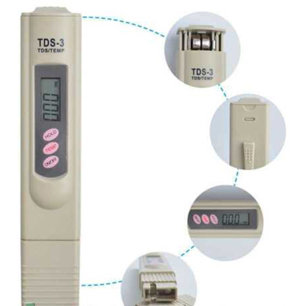 Geleidbaarheid TDS Osmose Digitale Meter Tester Pocket Aquarium Pool Water Wijn Urine LCD Monitor Pen kalibreren