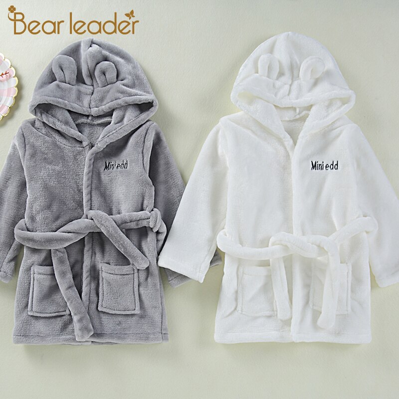 Bear Leader Herfst Winter Kids Nachtkleding Gewaad Flanellen Warme Badjas Voor Meisjes Baby Pasgeboren Kinderen Pyjama Voor Jongens Nachtkleding