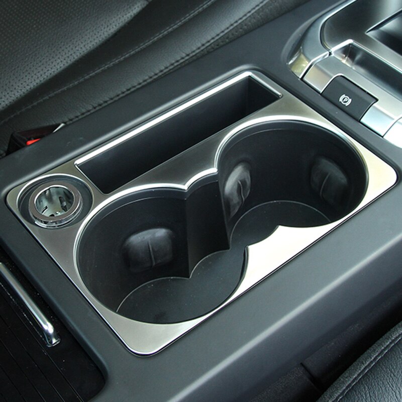 Bil centralt gearskifte panel trim dækker mærkat vand kop holder holder trim til land rover discovery sport tilbehør