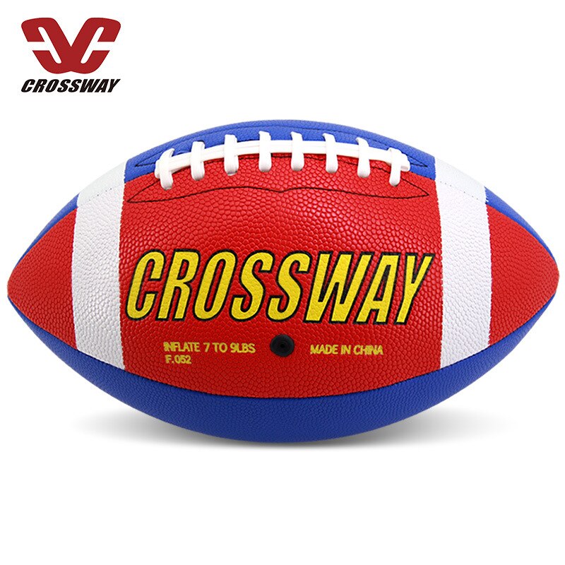 Nyeste størrelse 9 rugby bold skum brun anti-stress rugby fodbold squeeze bold legetøj udendørs træning amerikansk fodbold stress reliever