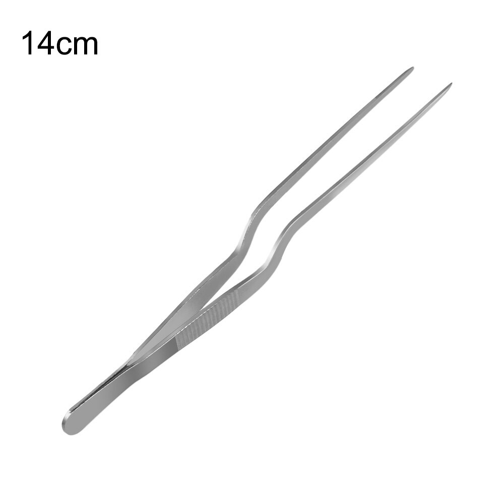 1PC acero inoxidable pinzas para la comida utensilios para marisco pinza de barbacoa pinzas Chef herramienta de chapado de cocina restaurante herramientas y suministros: 14cm