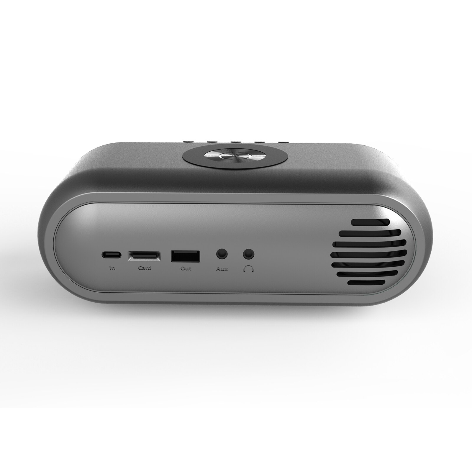 Bluetooth Speaker Draagbare Draadloze Oplader Muziekspeler Subwoofer Fm Radio Klankkast Klok Alarm Bass Audio Voor Outdoor Nachtkastje