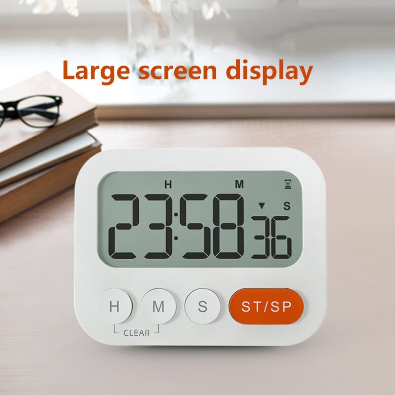Magnetic Digital Kitchen Timer Electronic Countdown Time Counter Alarm Clock Mechanical Timer For Cooking Shower Study Stopwatch