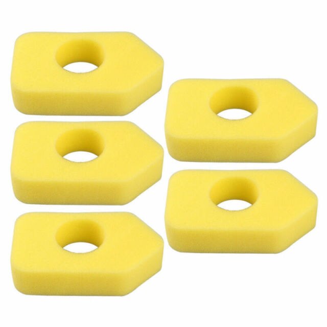 5 pçs amarelo filtros de ar para briggs stratton 698369 5088d 5088h 5086k 4216 5099 equipamentos de potência filtros de ar cortador de grama peças: Default Title