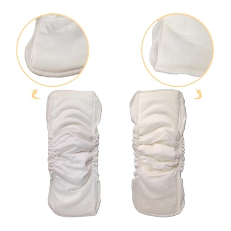 Baby Diapers Bamboo Fiber Reusable Washable Comfortable Diapers Baby Five-layer Bamboo Cotton Drawstring Pad