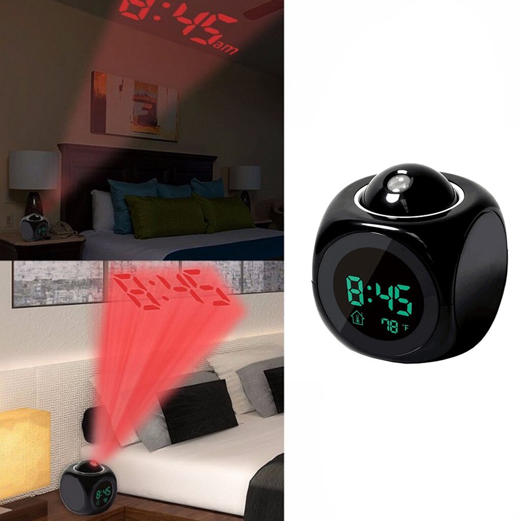 Multi-function Projection Alarm Clock Timers Temperature Projection Voice clock Kitchen Timer Countdown Alarm ClockS Timer Alarm