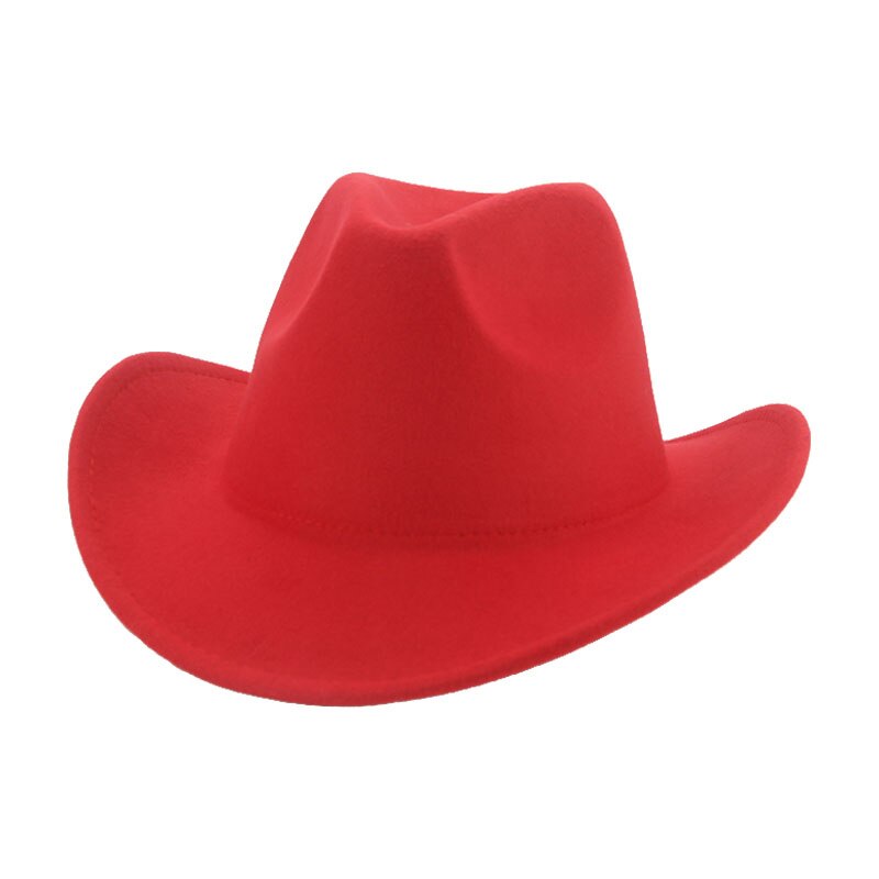 Fedoras-Sombrero de vaquero para hombre y mujer, sombrero de Cowboy, Panamá, Occidental, color Camel sólido, negro, fieltro, novedad, Invierno: red