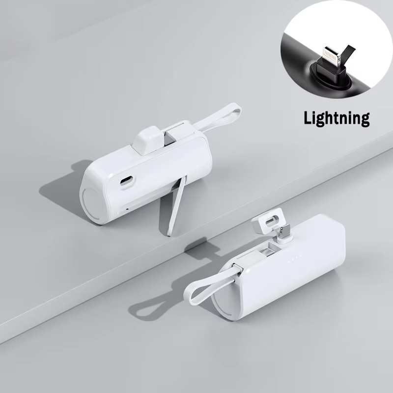 Mini cápsula de banco de energía de 30000mAh, batería externa de carga rápida inalámbrica portátil de gran capacidad para iPhone tipo c,: Oro / 30000mAh
