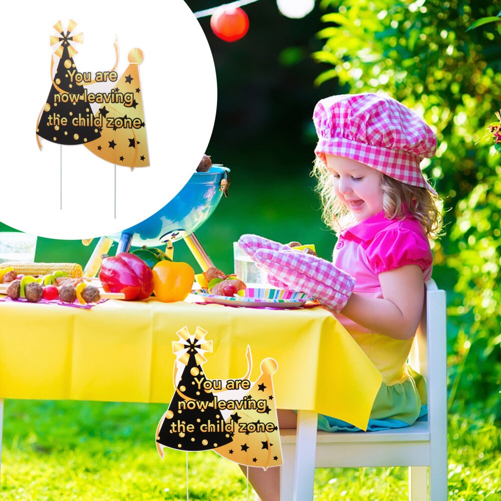 1pc Exquisite Practical Lawn Sign Yard Sign for Birthday Garden Home