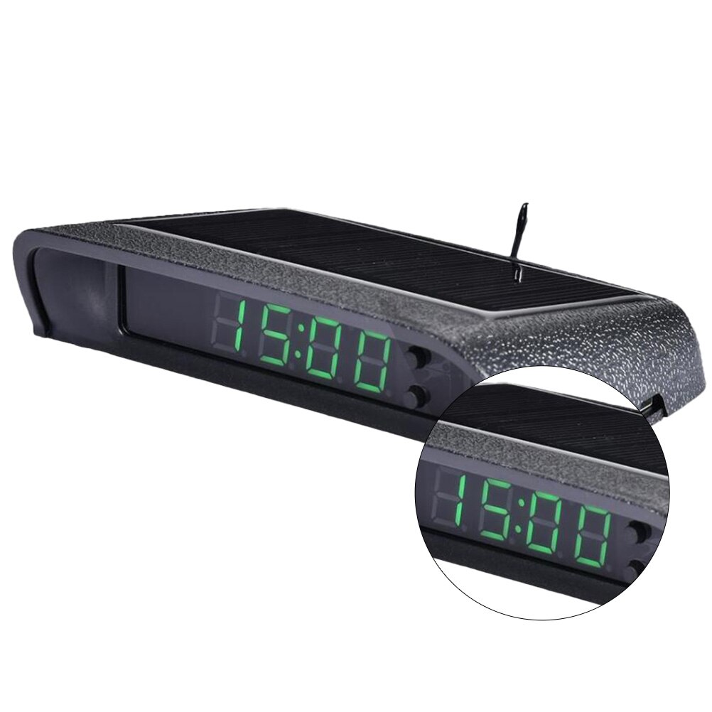 1Pc Hoge Precisie Klok Auto Dash Klok Thermometer Klok Elektronische Klok