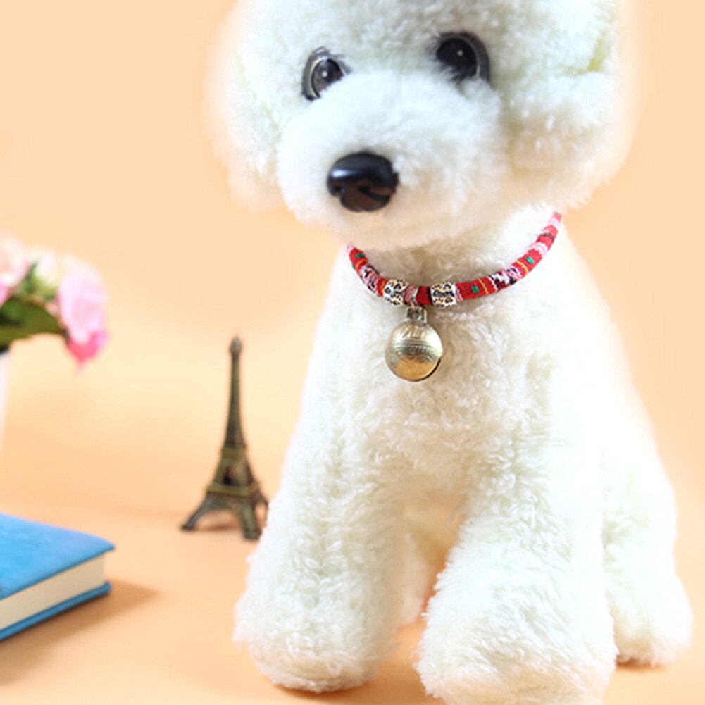 Collier de laisse pour animaux de compagnie avec grande cloche coloré Style ethnique chaton chiot collier colliers pour chats chiens vj