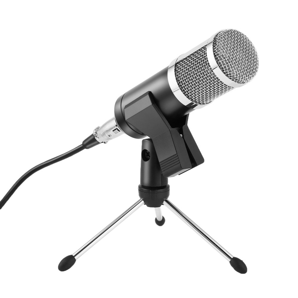 Microfoon Microfoon Mic Professionele Handheld Condensator Microfoon Computer Microfoon Stand Statief Bedrade 3.5Mm Voor Opname Studio