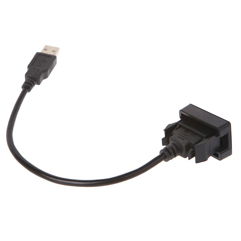 AUX USB Port Cable 12-24V Cord Wire USB Charging Adapter for Toyota Vios/Corolla 87HE