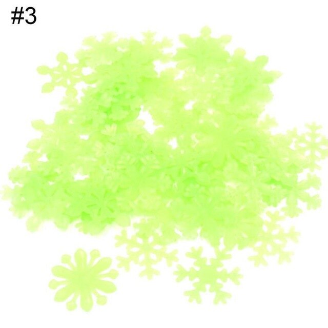 50 Pcs Luminous Aufkleber Glow In Dark Diy Weihnachten Kinder Zimmer Licht Up Spielzeug Jungen Mädchen Fluorescent Snowfla Spielzeug ke spielzeug: pink