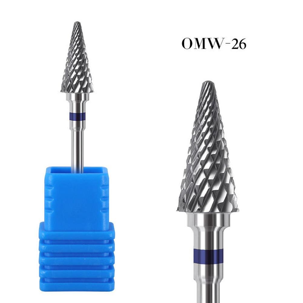 1PC szlifowanie paznokci próżniowe stal wolframowa wiertła do paznokci do Manicure rosyjski frez usuwania żel lakier zestaw przyborów do paznokci: Type 6