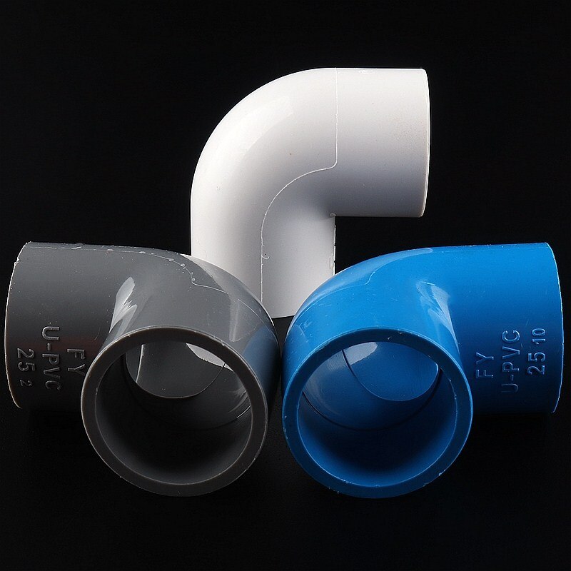 25mm PVC Pipe Equal Elbow Connector Garden Irrigation Fish Tank 90 Degree Elbow Joint Pipework Adapter Aquarium Accessories