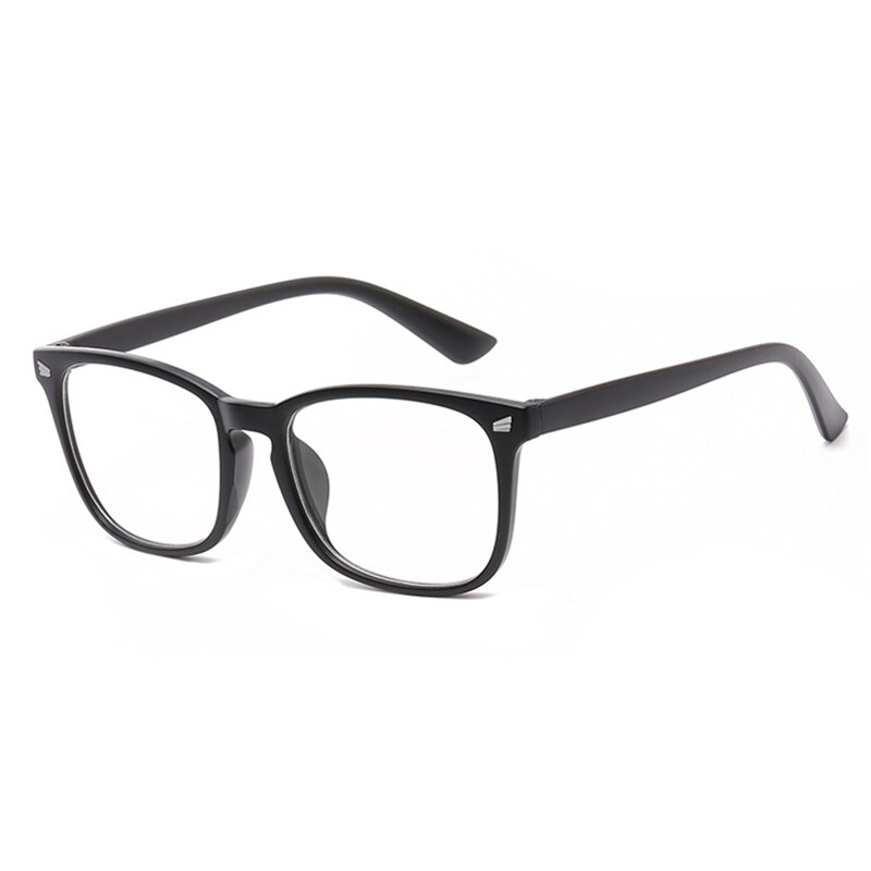 Anti-blauwe stralen computerbril dames blauw licht coating gamingbril voor heren unisex brilmontuur licht blokkerende bril: Schrob zwart