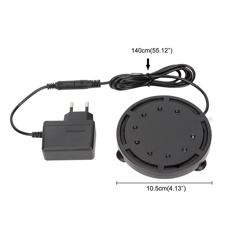 Q9/Q12 Aquarium Air Stone Bubble Light Submersible Fish Tank Air Bubbler LED Light Air Pump Bubble Stone Lamp for Decoration