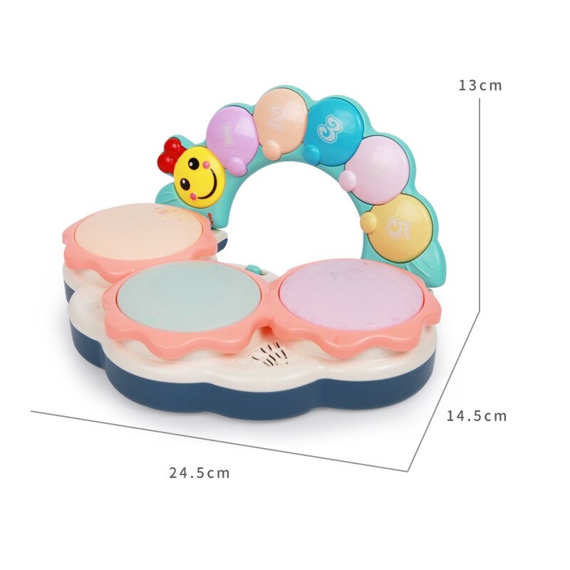 Educatief Elektronische Hand Klappen Drum Kleurrijke Ontwikkeling Baby Ligence Drum Leren Muzikale Speelgoed Voor Babys